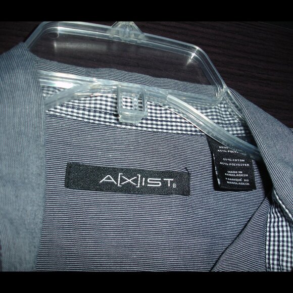 Axist Formal Short Sleeve Mens Shirt Medium - Picture 2 of 4